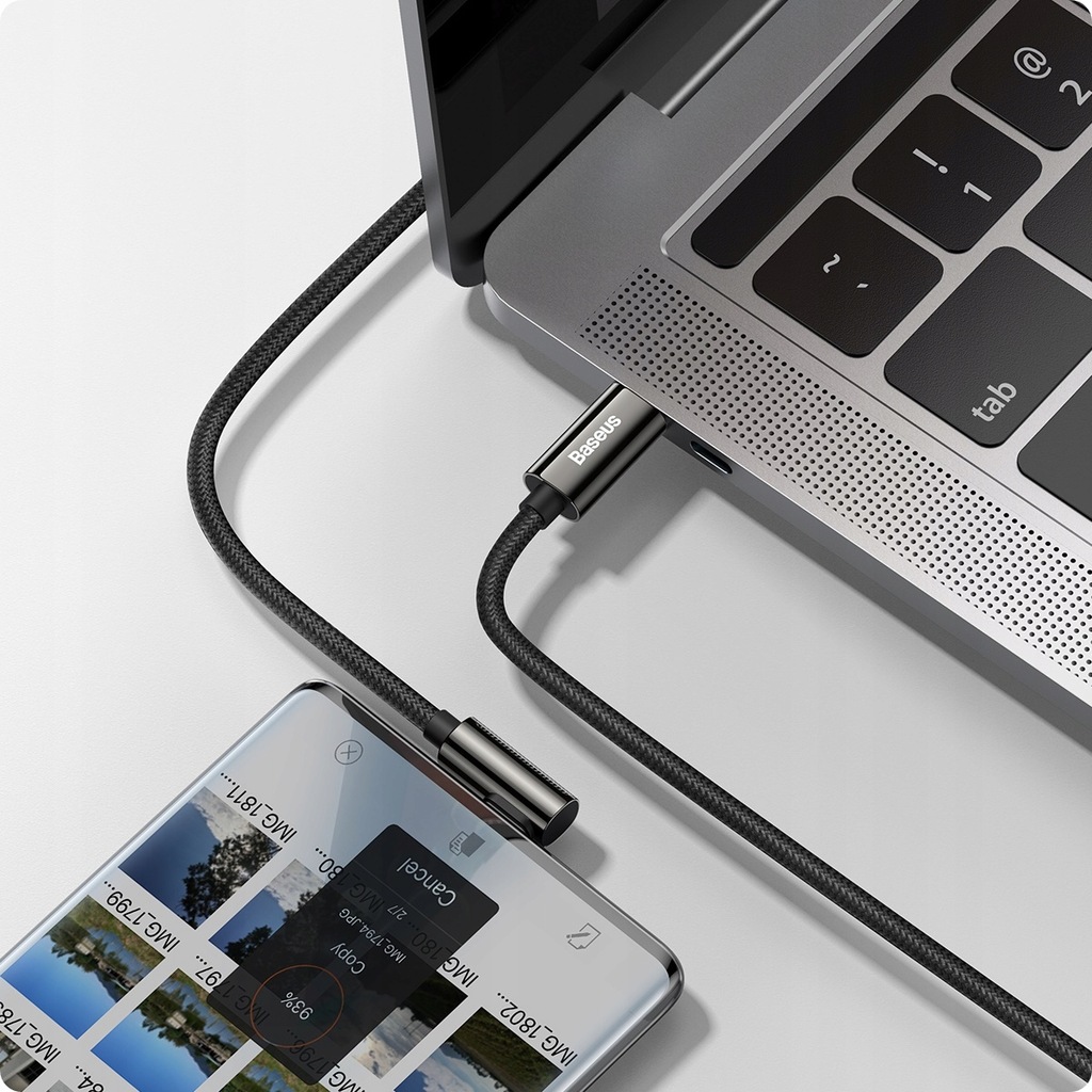 Купить КАБЕЛЬ BASEUS USB-C БЫСТРАЯ ЗАРЯДКА ТИПА C УГЛОВОЙ КАБЕЛЬ PD 100 Вт QC 4,0 2 М: отзывы, фото, характеристики в интерне-магазине Aredi.ru