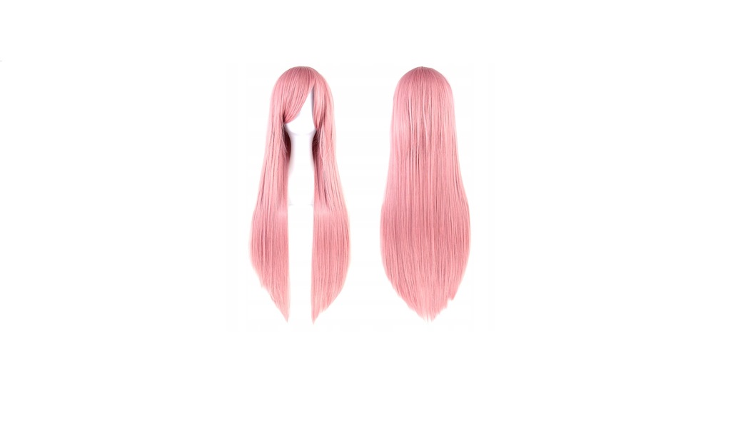 Peruka włosy 80cm różowe cosplay