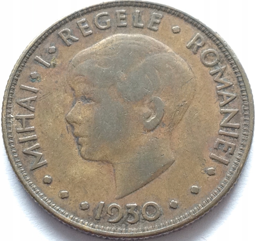 Rumunia 20 Lei 1930 Portret Michała II RZADKA