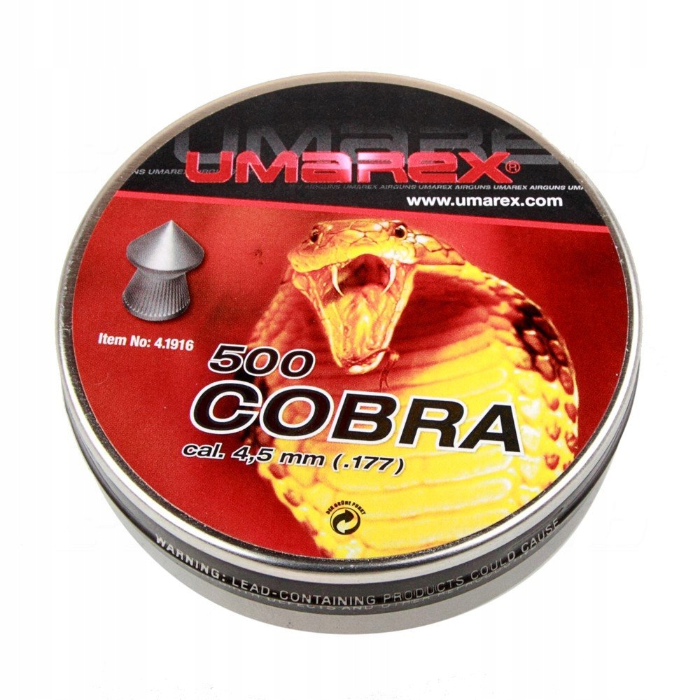 Śrut Umarex Diabolo Cobra Ribbed 4,5 mm 500 szt