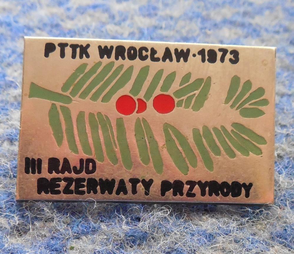 PTTK WROCŁAW III RAJD REZERWATY PRZYRODY 1973-ziel