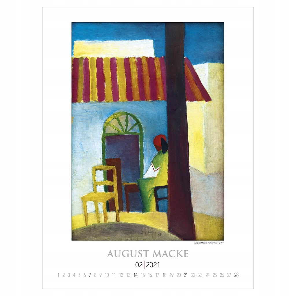 Macke Klee Tunisreise Reprodukcje kalendarz 2021