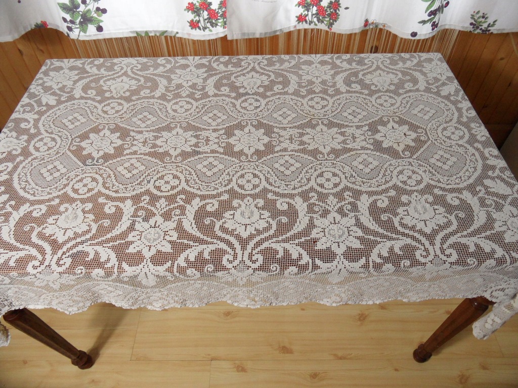 Śliczny kołkowy obrus 180x110 14365342962 oficjalne archiwum Allegro