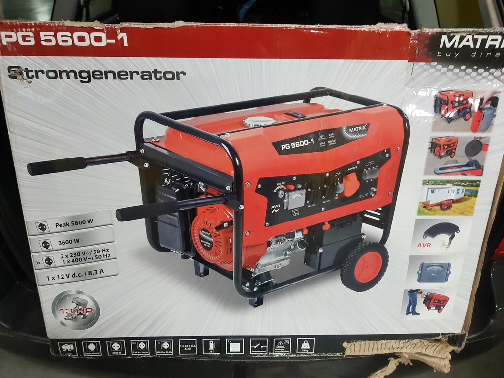 PROMOCJA !!Agregat prądotwórczy Matrix Pg 5600-1 .