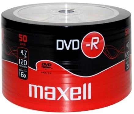 PŁYTA DVD-R MAXELL 4,7GB X16 SPINDL /50/