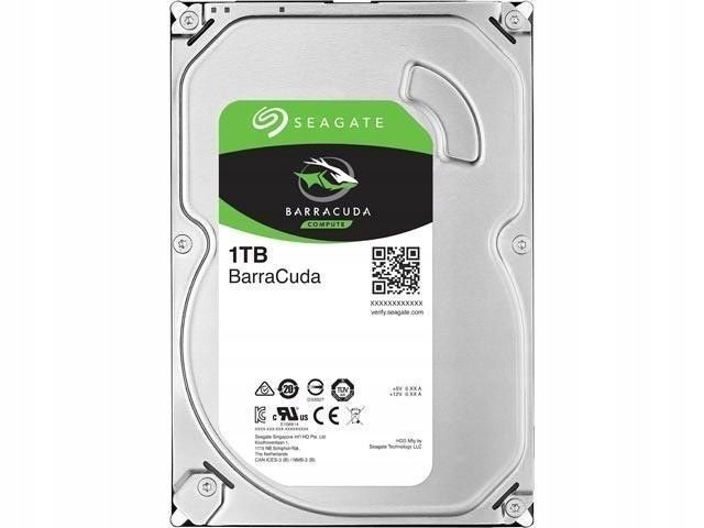 Seagate Barracuda 1TB SATAIII 7200 RPM, 1000 GB, H