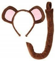 ZESTAW MAŁPKI MAŁPKA MAŁPY MAŁPA USZY OGON