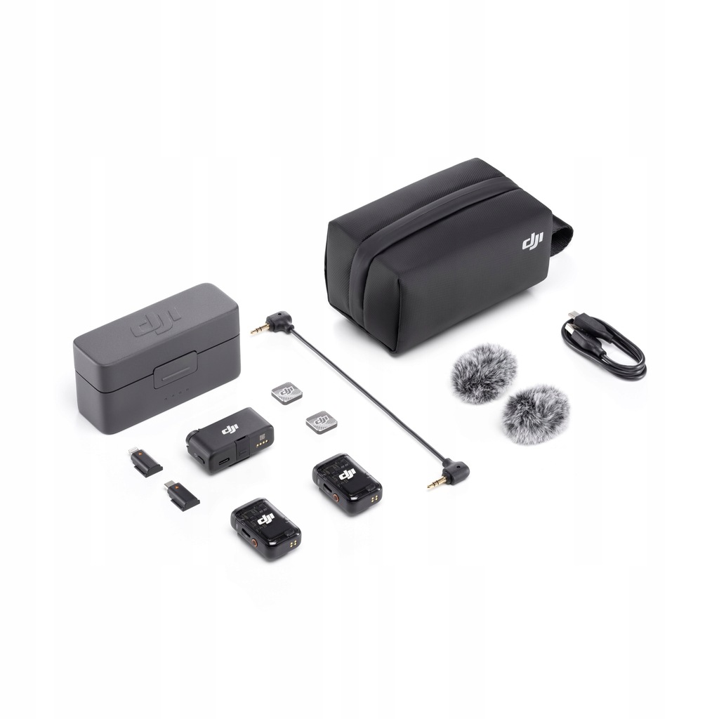 System mikrofonów bezprzewodowych DJI Mic 2 (2 TX + 1 RX + Etui ładujące)