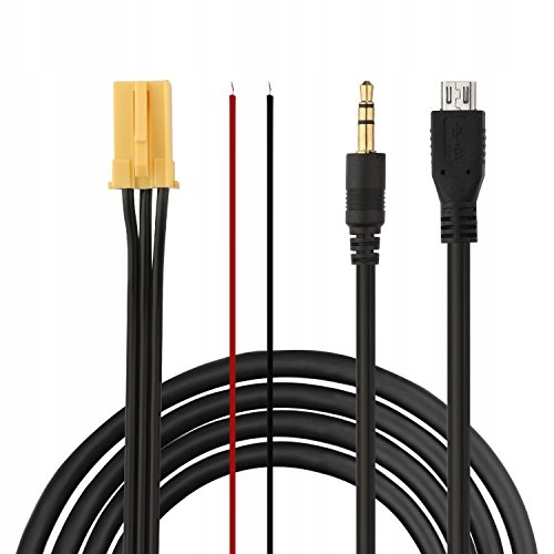 Przewód AUX jack 3,5 mm na micro USB mini ISO