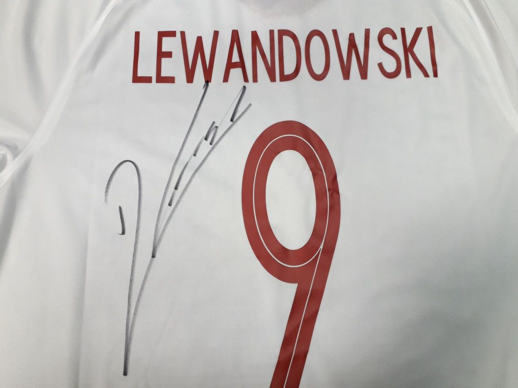 Lewandowski - koszulka (POL) z autografem