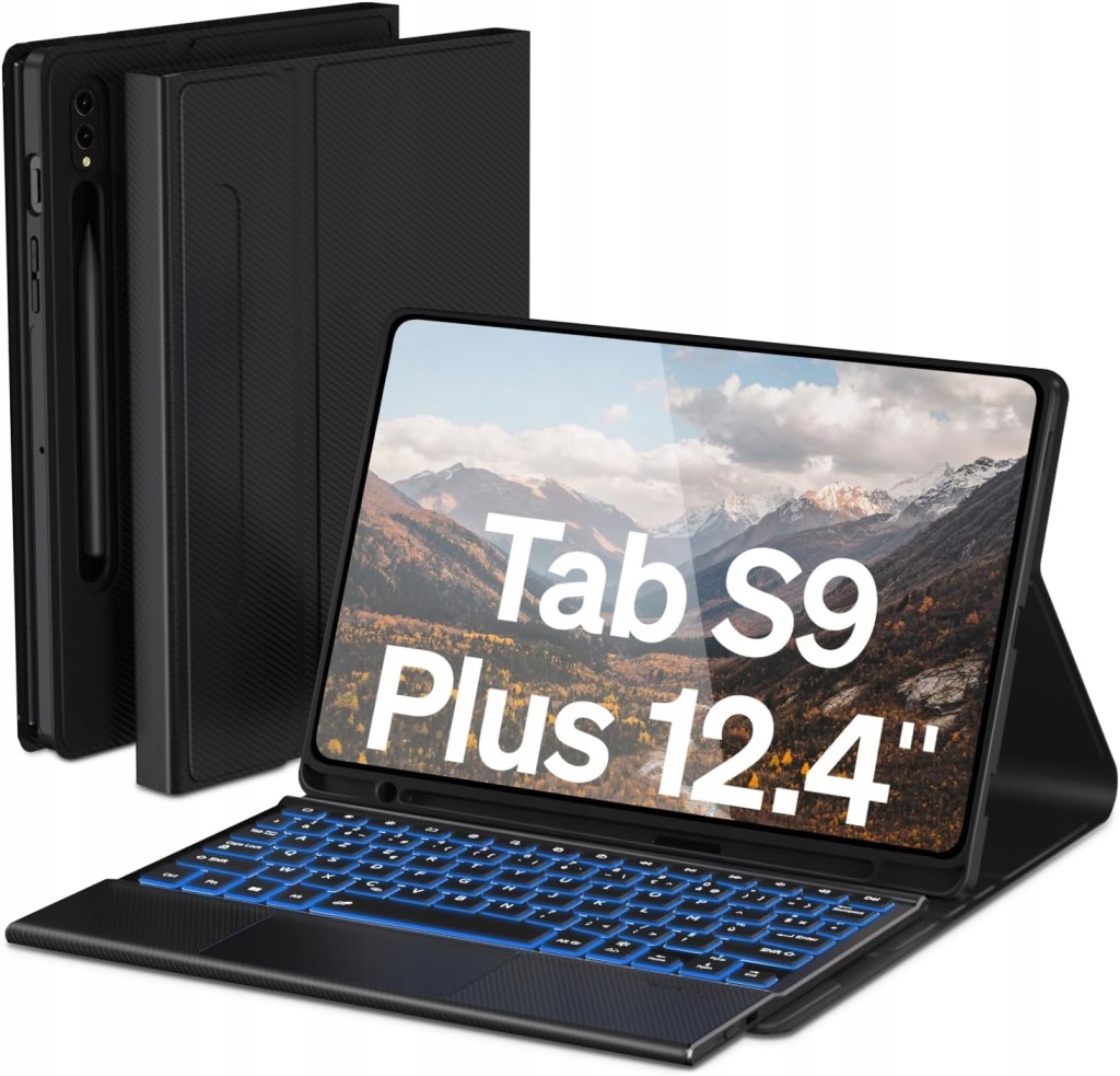 Etui z klawiaturą do Galaxy Tab S9 Plus 12.4, case.