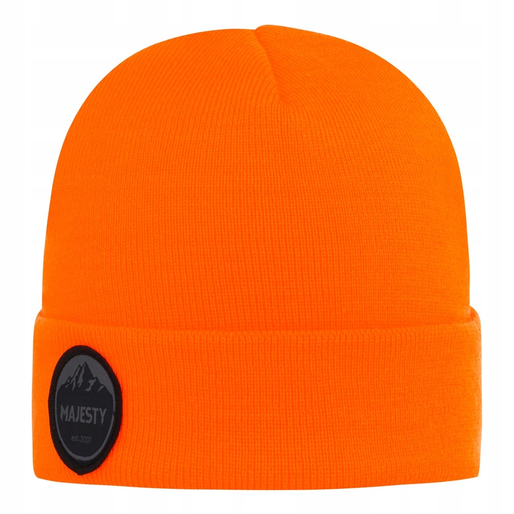 bawełniana czapka Majesty Beanie neon orange