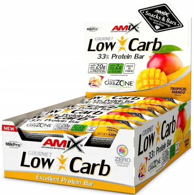 Amix Low-Carb 33% Baton proteinowy MANGO