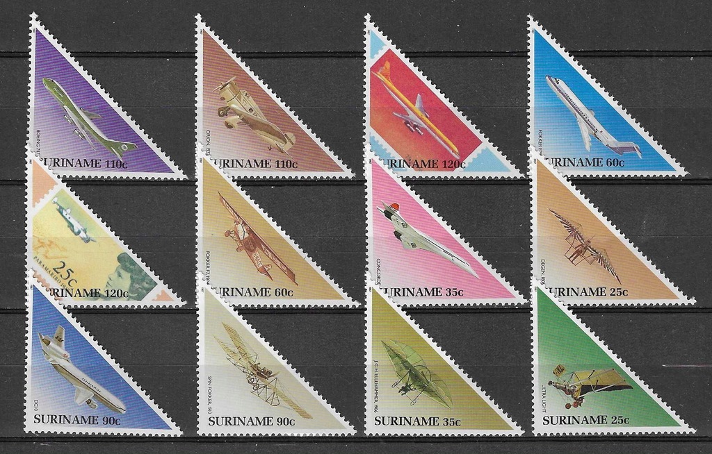 Surinam 1223-34 - samoloty