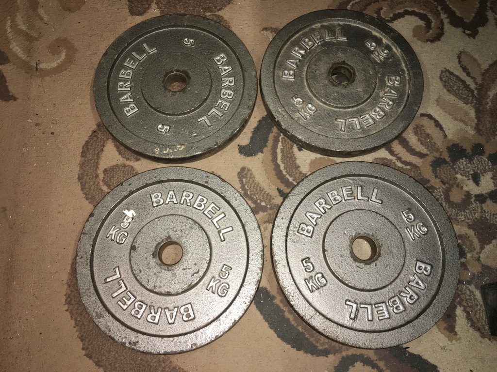 Obciążenie żeliwne Barbell 4 x 5kg 27mm