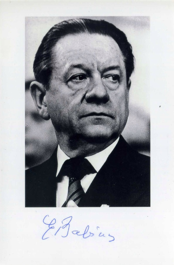Edward Babiuch - Premier PRL - autograf