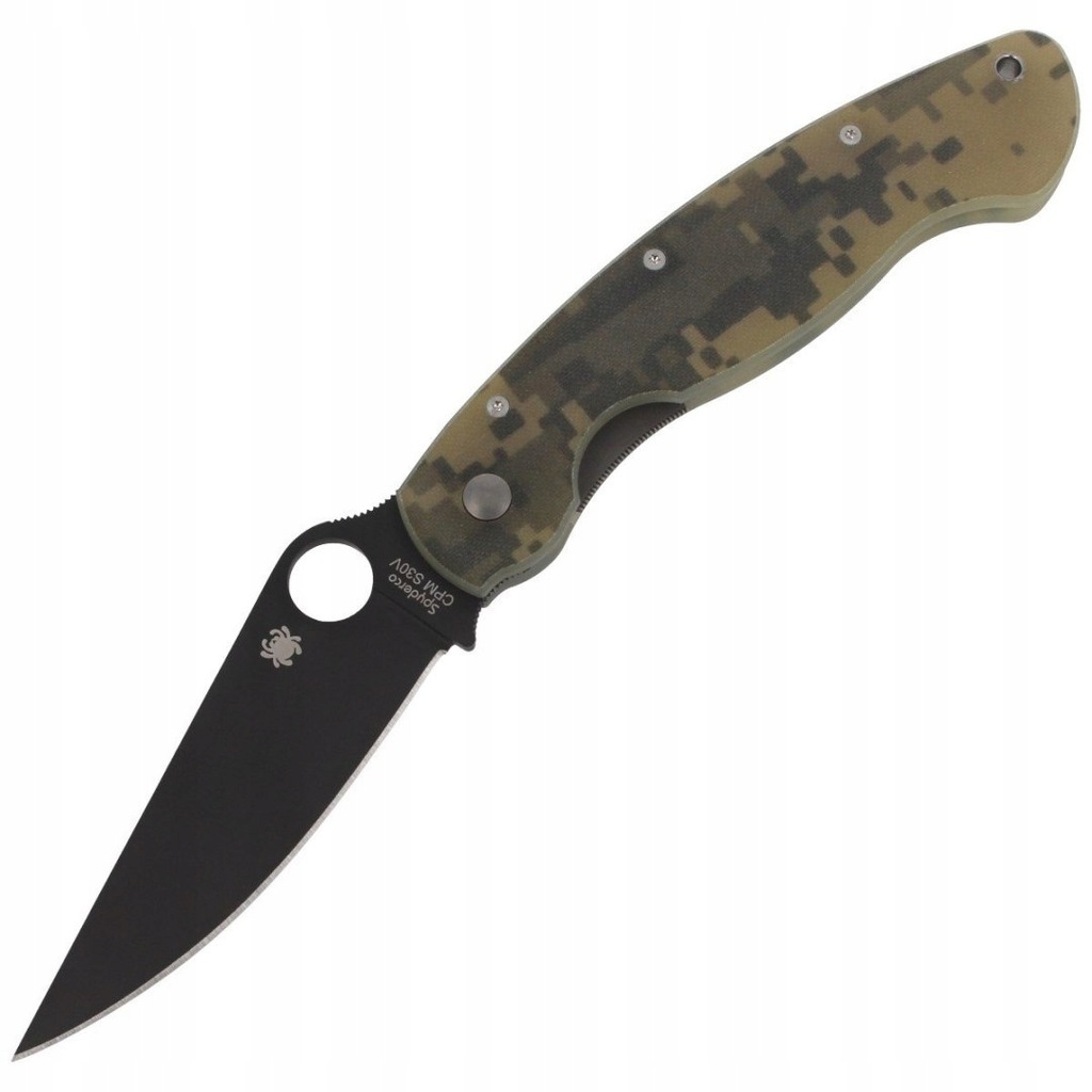 Nóż Spyderco Military Model G-10 Camo / Black Blad