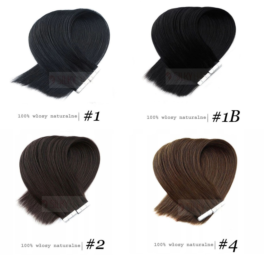 Taśmy doczepy z włosów 100% naturalnych TAPE ON - 7485575567