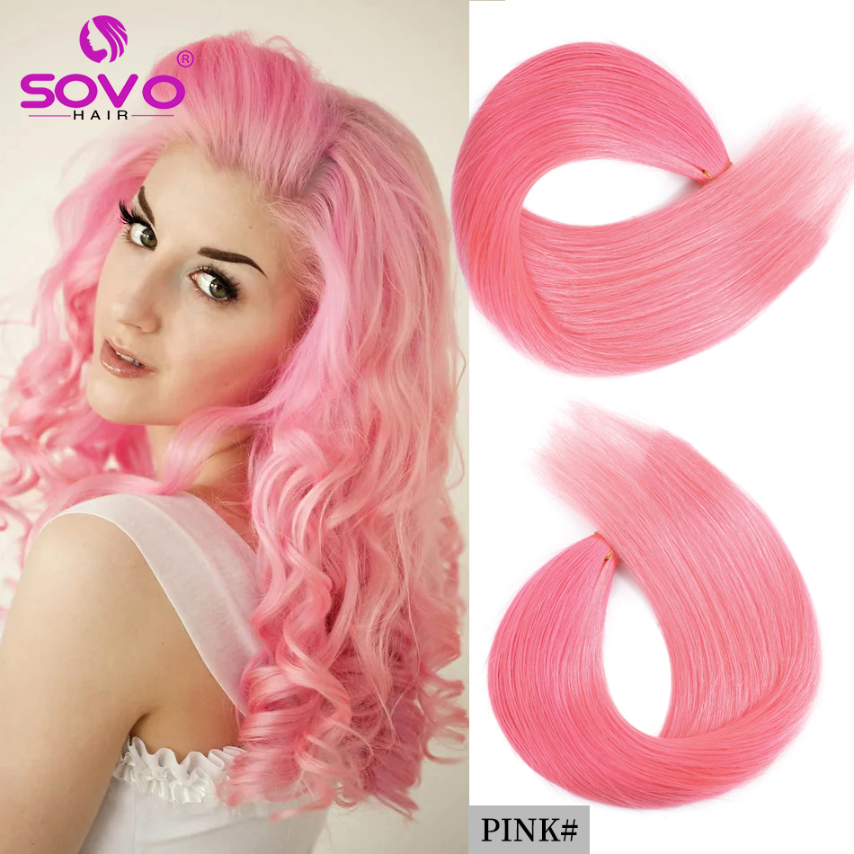 7Pcs Clip In Hair Extension 100% Remy Human Hair Natural Color Clip-On