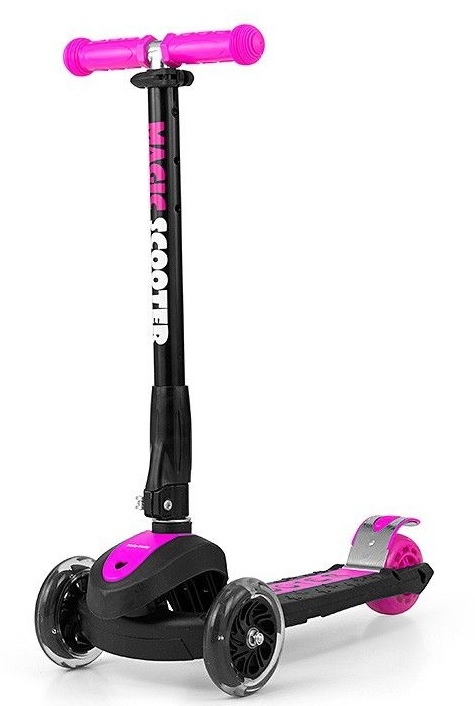 HULAJNOGA TROJKOLOWA SCOOTER MAGIC PINK ROZOWA #B1