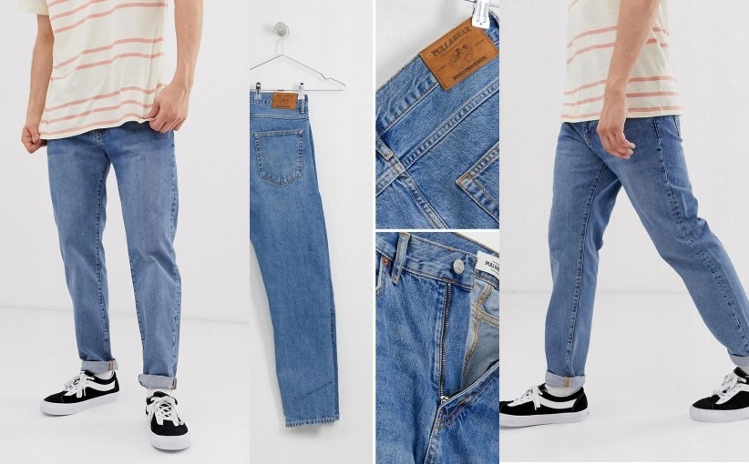 V4M307*SPODNIE NIEBIESKIE MĘSKIE JEANS 44 V00