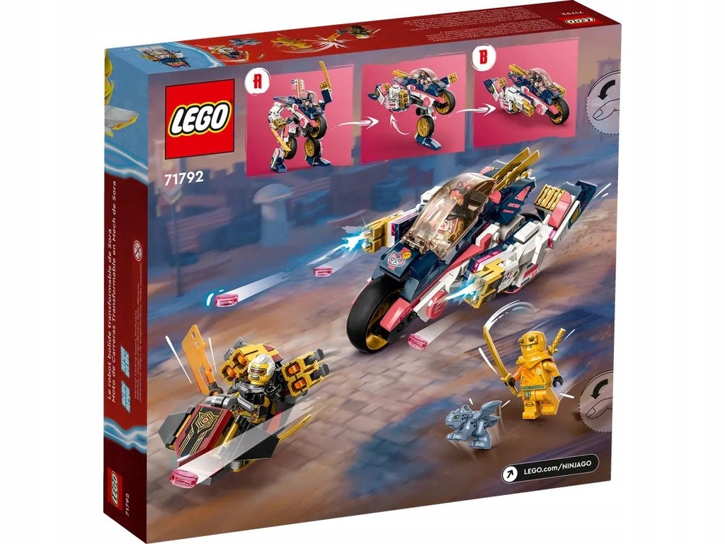LEGO Ninjago - Mech Sory zmieniający się w motocykl wyścigowy 71792