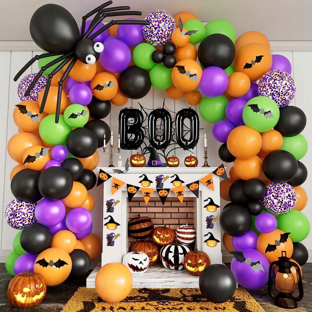 Zestaw balonowych Halloween Bat Spider BOO Set