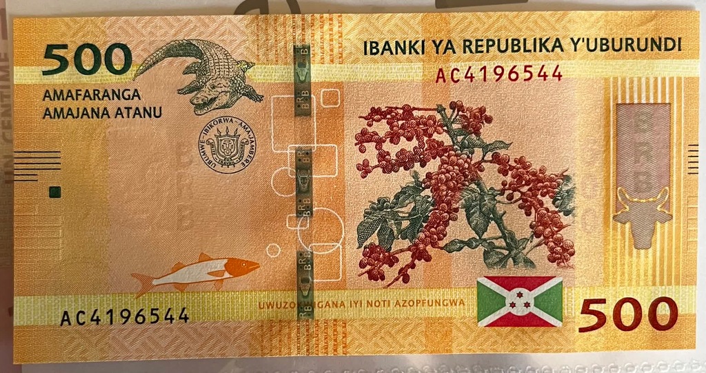 Burundi 500 franków 2018