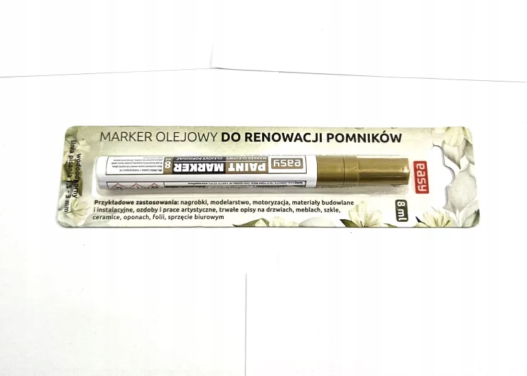 MARKER OLEJOWY DO RENOWACJI POMNIKÓW ZŁOTY