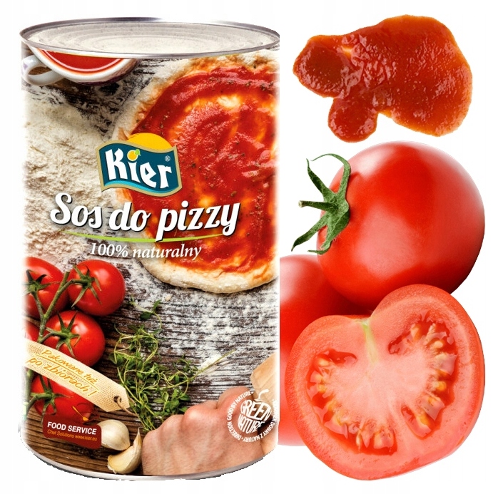 Sos Pomidorowy Do Pizzy 100% Naturalny 4150g KIER Puszka Hiszpania