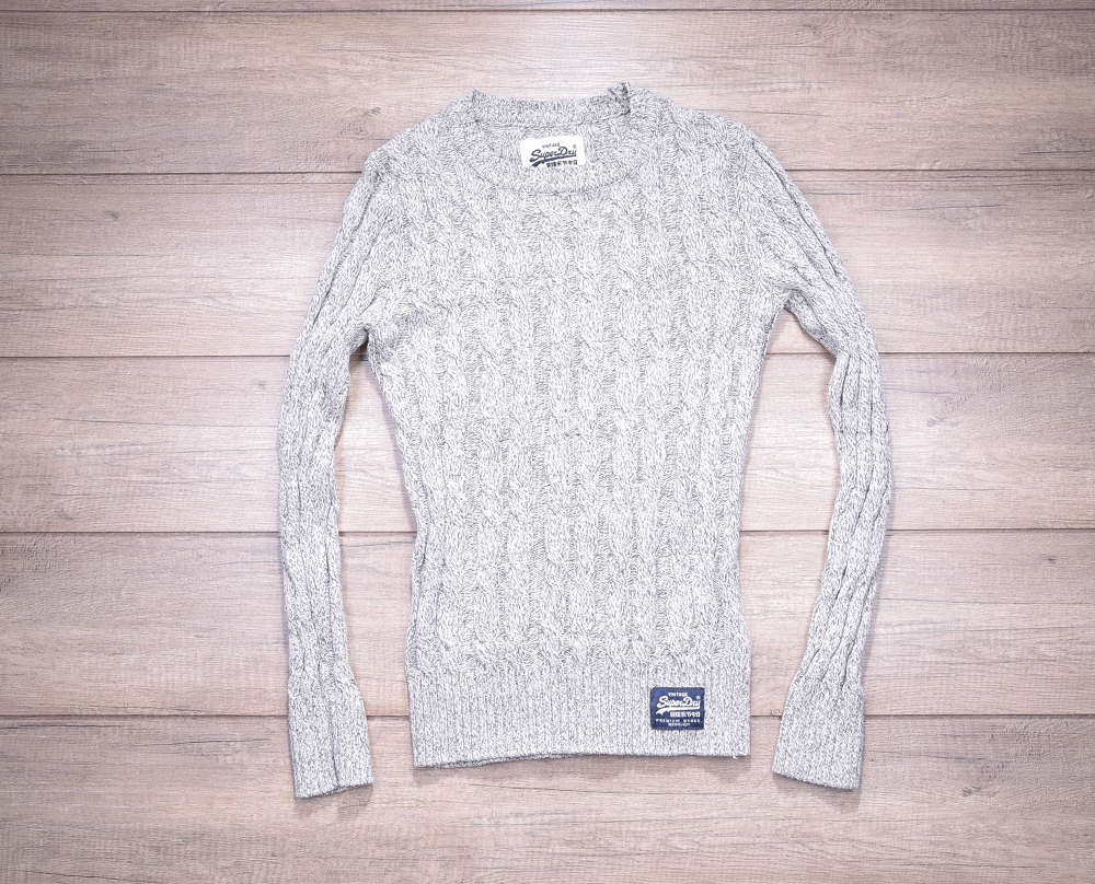 SUPERDRY Sweter MESKI VINTAGE PLECIONYwWARKOCZ JAP