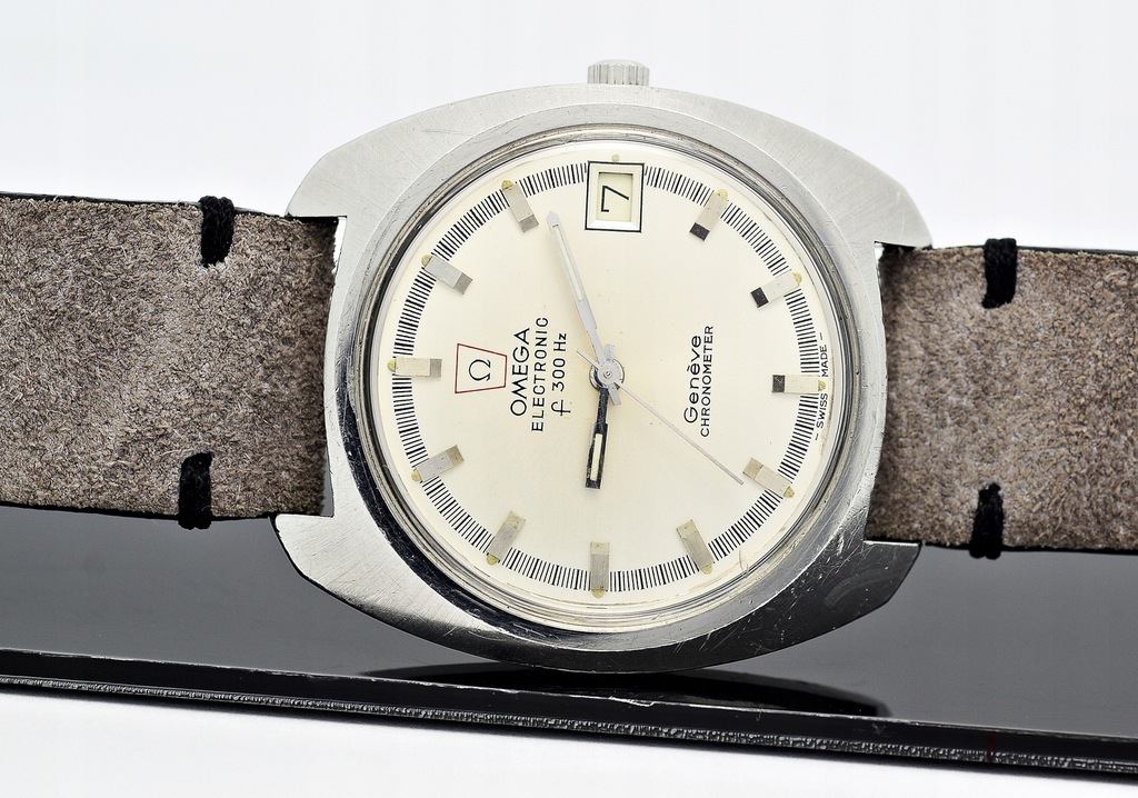 1973 Omega Geneve Chronometer, stal 38mm, Vintage