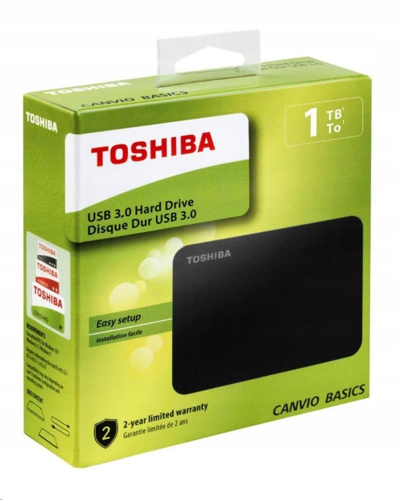 Dysk Zewnetrzny Hdd Toshiba Canvio Basics 1tb 9189007483 Oficjalne Archiwum Allegro