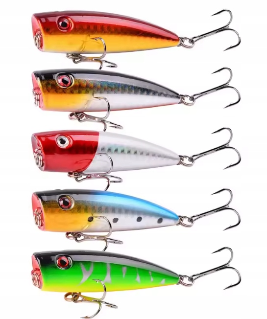 zestaw przynęt wędkarskich woblery 5 sztuk /P