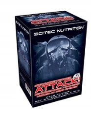 SCITEC ATTACK 2.0 BOX 25 sasz. wiśnia