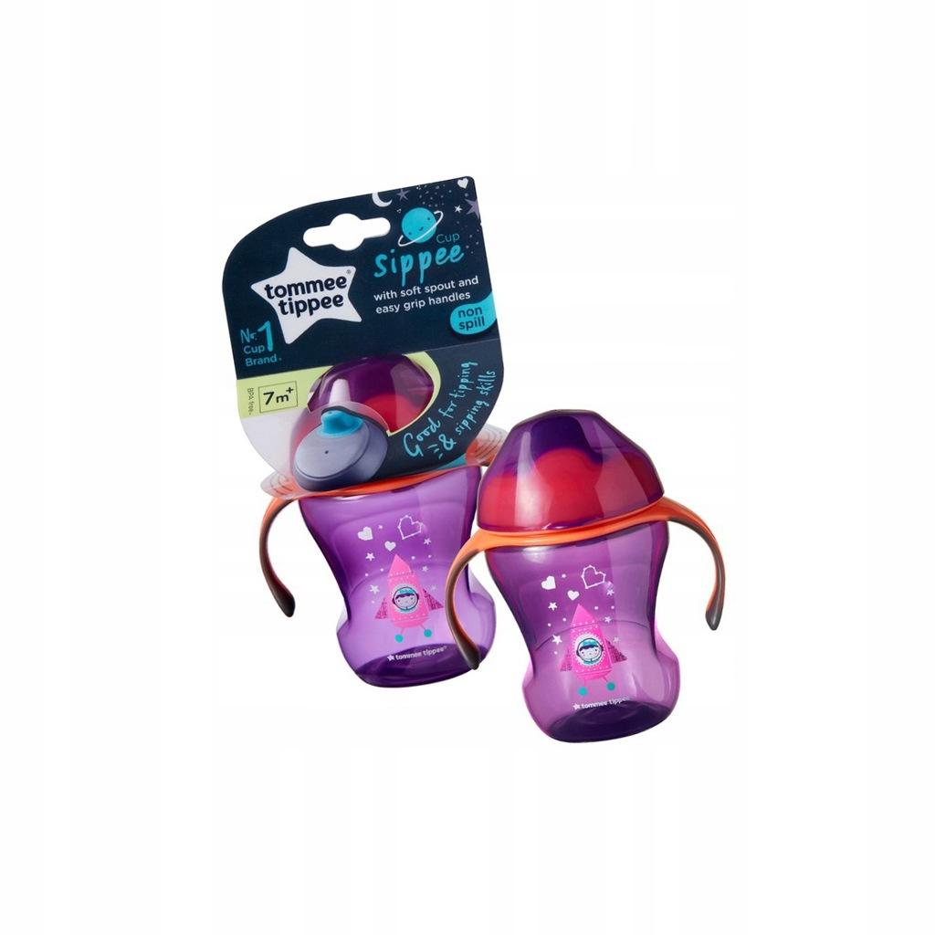 Tommee Tippee Kubek Niekapek z uchwytami 7m+