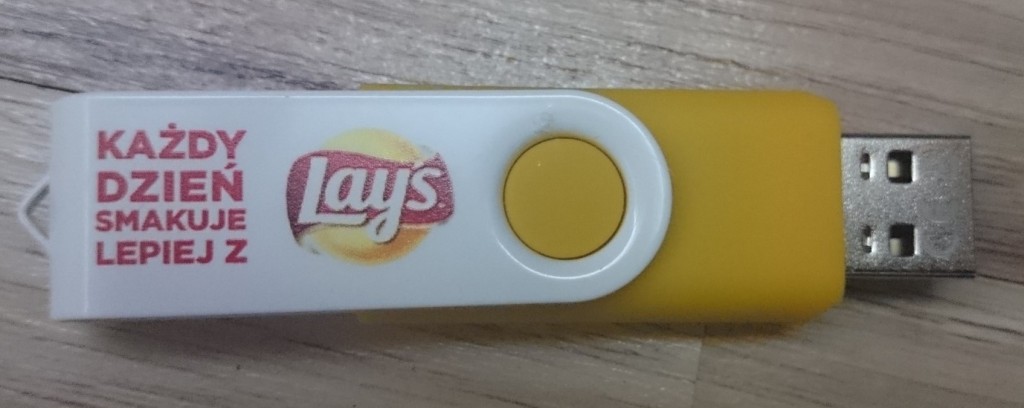 Pendrive 16gb z logo firmy LAYS.