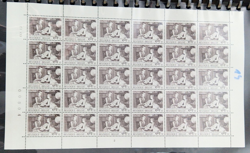 #14 ARKUSZ BELGIA CZYSTY