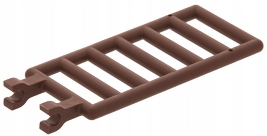 LEGO PŁOTEK BARIERKA DRABINKA BRĄZOWA OLD 6020