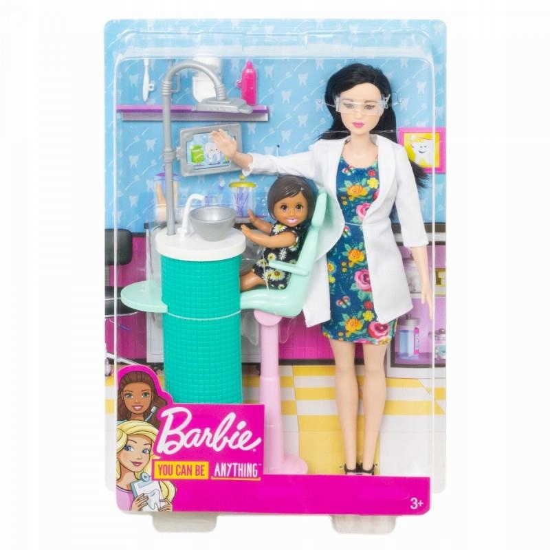 Lalka Barbie Kariera dentystka brunetka