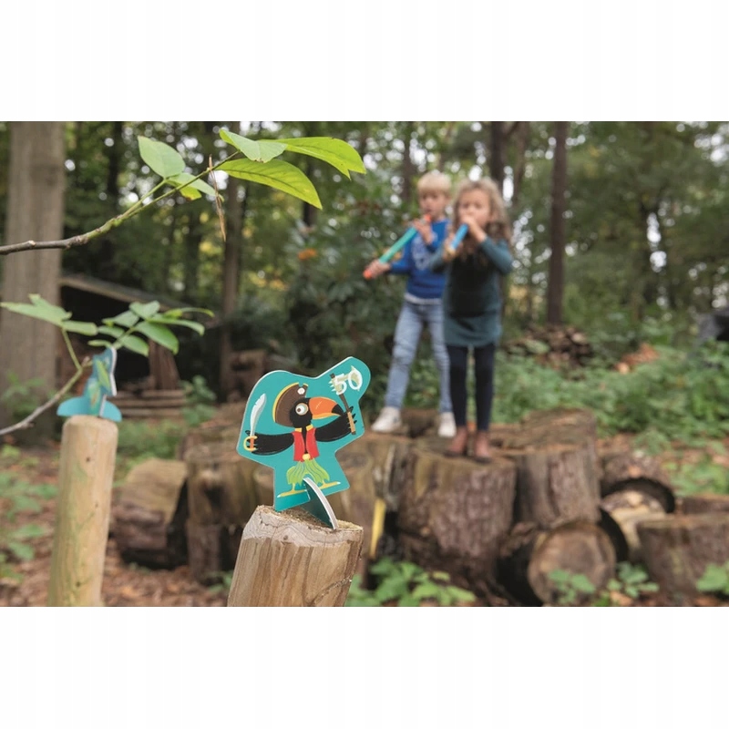 Scratch, Dmuchawka XL / 3 lotki przyssawki /, 5 celów PIRACI