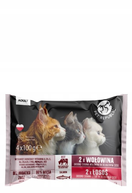 PETREPUBLIC ZESTAW MULTIPAKÓW Fileciki w sosie dla