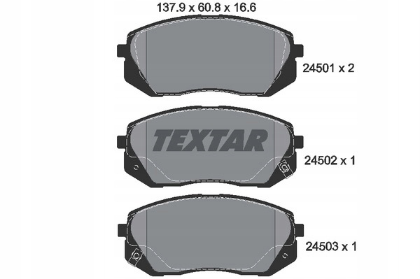 TEXTAR TARCZE+KLOCKI PRZÓD KIA CARENS III 280MM