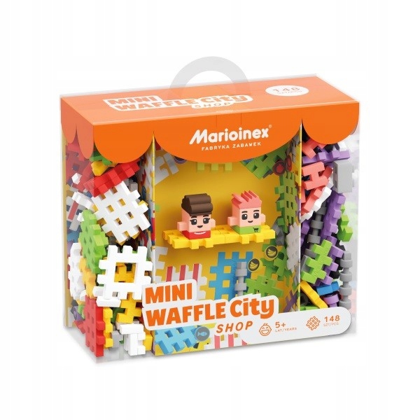 Marioinex Wafle Mini City Shop (sklep) 148 el, klocki konstrukcyjne,