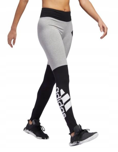 A1C308*ADIDAS LEGGINSY SPORTOWE Z NADRUKIEM XS P00