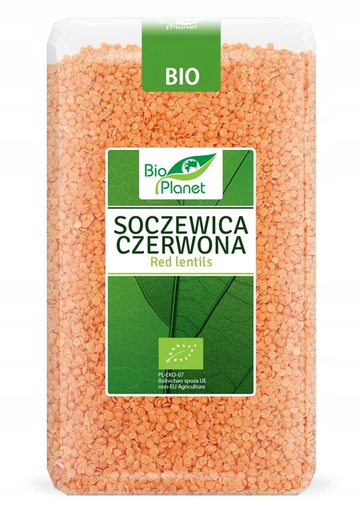 SOCZEWICA CZERWONA BIO 1 kg - BIO PLANET