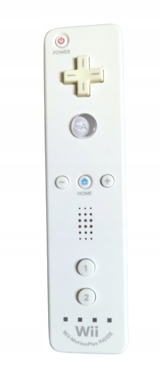 Wii Remote Motion Plus + pilot pad U white biały