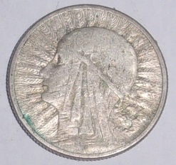 2 złote - głowa kobiety - Polska - II RP - moneta srebrna - 1934 rok