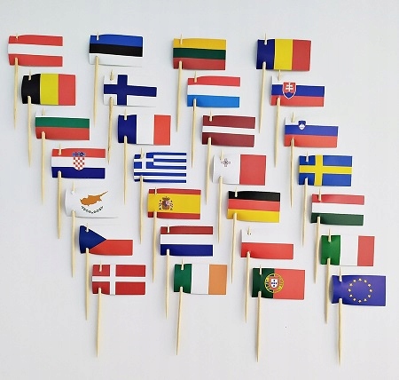 Mini Chorągiewki – Flagi Państw Unii Europejskiej