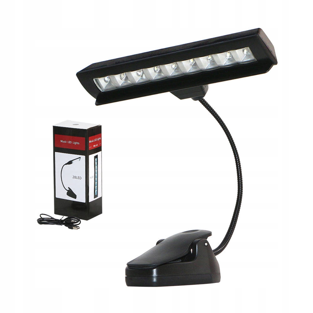 Kera Audio PD14BK Lampka do pulpitu Gęsia szyja Regulacja natężenia światła